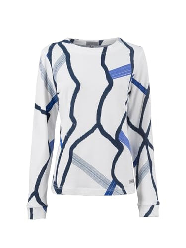 s'questo Strick 1/1 Strickpullover, Rundhalsausschnitt Offwhite Soquesto Kollektion True Love im Sale
